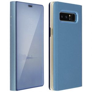 Étui livre effet miroir bleu translucide Avizar pour Samsung Galaxy Note 8