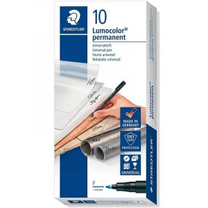 Staedtler 318-3 marqueur ind&eacute;l&eacute;bile Pointe ogive Bleu 10 pi&egrave;ce(s)