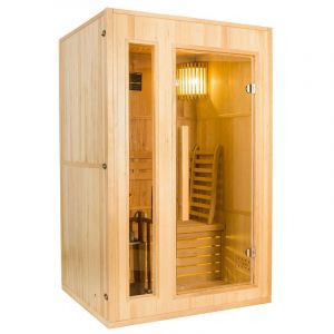 Sauna vapeur zen 2 places avec po&ecirc;le lux 4,5 kw - France sauna