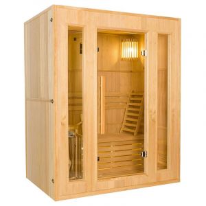Sauna vapeur zen 3 places avec poêle 4,5 kw - France sauna