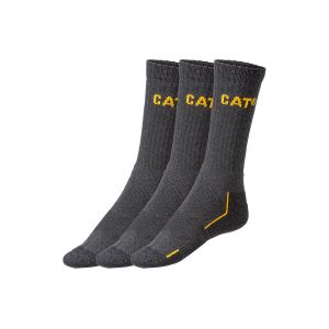 Caterpillar Lot de 3 paires de chaussettes de travail homme (gris, 39-42)
