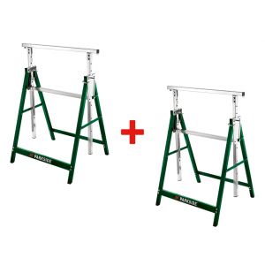 PARKSIDE&reg; Lot de 2 tr&eacute;teaux r&eacute;glables en hauteur