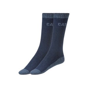 Caterpillar Chaussettes de travail thermiques homme (bleu fonc&eacute;, 47-50)
