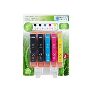 UNITED OFFICE&reg; Cartouches d'impression, Multipack, HP (Multipack 364 XL (5 pi&egrave;ces))