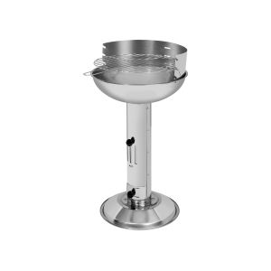 GRILLMEISTER Barbecue &agrave; colonne au charbon de bois