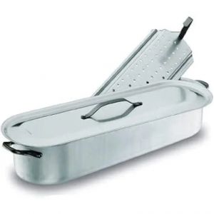 Marmite poissonni&egrave;re avec grille Lacor 70 cm