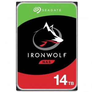 Disque dur NAS Seagate IronWolf ST14000VN0008 14 To, 7 200 tr/min, 256 Mo de cache, SATA 6. 0