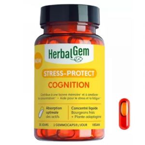 HerbalGem Stress Protect Cognition 30 Gemmocaps