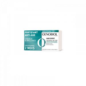 OENOBIOL HAIR EXPERT - Fortifiant Anti-&Acirc;ge - Cheveux D&eacute;vitalis&eacute;s - Programme de 2 mois, 2x30 Capsules