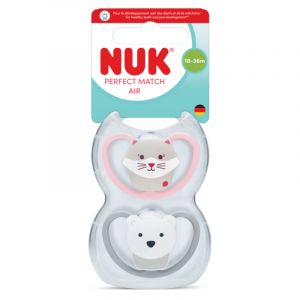 Nuk Lot de sucettes 18/36m Perfect Match Air