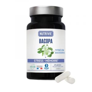 Nutrivie &ndash; Bacopa Bio 800 mg 60 g&eacute;lules
