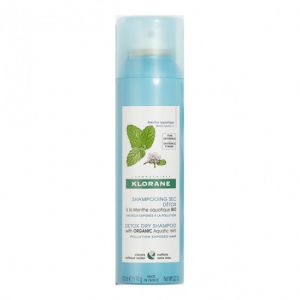 Klorane shampooing sec détox à la menthe aquatique bio 150ml