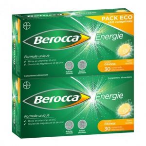 Berocca énergie goût orange 60 comprimés effervescents