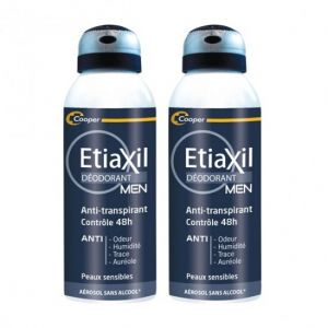 Cooper etiaxil déodorant men anti-transpirant contrôle 48h 2x150ml