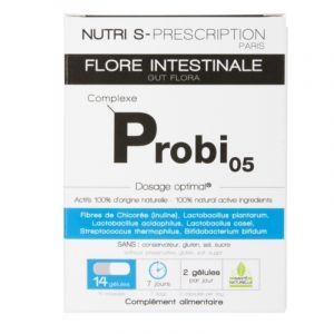 Nutri Prescription Probi05 14 gelules Flore intestinale - 14 g&eacute;lules