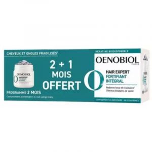 Oenobiol Hair Expert Fortifiant Int&eacute;gral 2 Mois + 1 Mois Offert