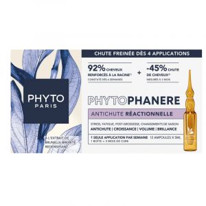 Phyto Phytophan&egrave;re Anti-chute R&eacute;actionnelle 12 ampoules