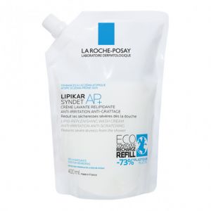 La roche-posay lipikar syndet AP+ crème lavante éco-recharge 400ml