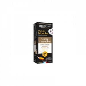 Herbesan Miel de Manuka Solution Buvable Gorges et Bronches IAA 15+ 100 ml