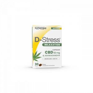 Synergia D-Stress Relaxation - CBD 50mg & Ashwagandha, 30 capsules