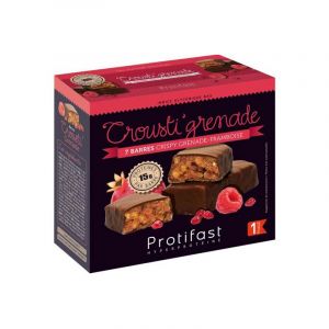 Protifast Crousti'Grenade Framboise 7 barres de 44gr