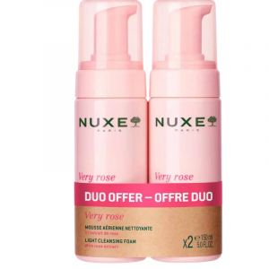 Nuxe Very Rose Mousse A&eacute;rienne Nettoyante 2 x 150 ml