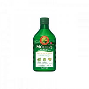 Moller's Omega 3 Huile de Foie de Morue Sans Arôme 250 ml
