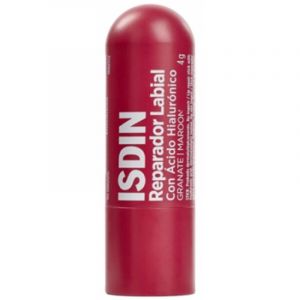 ISDIN Baume &agrave; L&egrave;vres R&eacute;parateur &agrave; l'Acide Hyaluronique 4 g - Couleur : Grenat