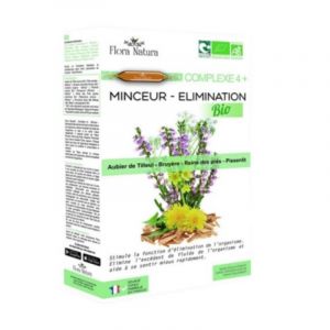 Flora Natura Complexe 4+ Minceur &Eacute;limination BIO - 20 Ampoules