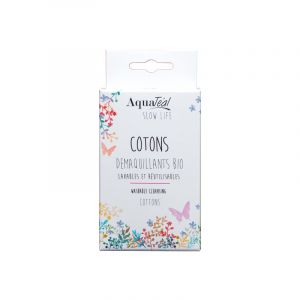 Aquateal cotons bio démaquillants lavables boite de 6