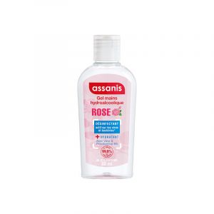 Assanis gel mains hydroalcoolique rose 80ml