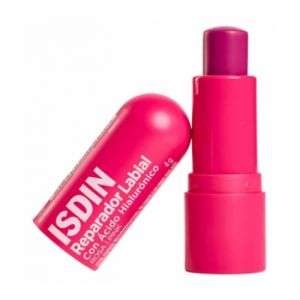 ISDIN Baume &agrave; L&egrave;vres R&eacute;parateur &agrave; l'Acide Hyaluronique 4 g - Couleur : Rose