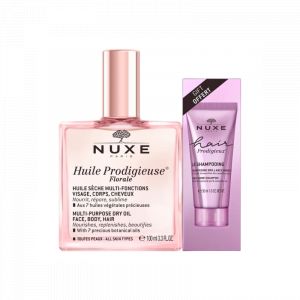 Nuxe Huile Prodigieuse 100ml + hair prodigieux le shampoing brillance miroir 30ml