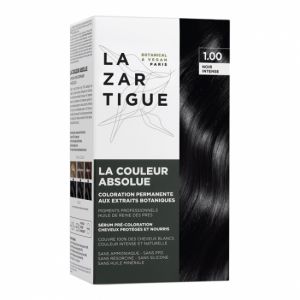 Lazartigue la couleur absolue coloration permanente 1.00 noir intense