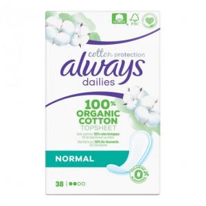 Always Dailies Cotton Protection Normal 38 prot&egrave;ge-slips
