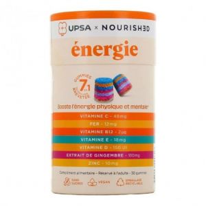 UPSA Nourished &Eacute;nergie 7 en 1 - 30 gummies