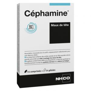 Nhco C&eacute;phamine Maux de t&ecirc;te 14 comprim&eacute;s + 14 g&eacute;lules