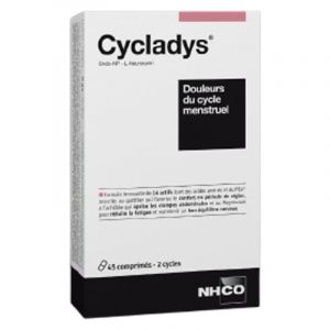 Nhco Cycladys Douleurs du cycle menstruel 45 comprim&eacute;s