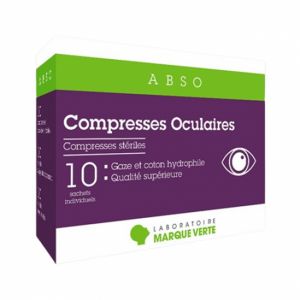 Marque Verte ABSO compresses oculaires 10 sachets
