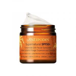 Antipodes Supernatural SPF50+ cr&egrave;me solaire visage soyeuse aux C&eacute;ramides 60ml