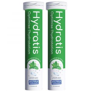 Hydratis - Pastilles Hydratation Electrolytes - Menthe - Am&eacute;liore l'Hydratation et Favorise l'&Eacute;nergie - Formule Isotonique - Sport, R&eacute;cup&eacute;ration, Bien-&ecirc;tre - 1 tube (20 Pastilles)