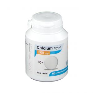 Calcium - Carence calcique - Voie orale - 500mg - 60 comprim&eacute;s