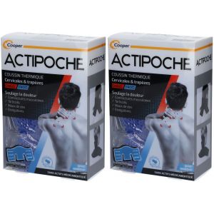 Actipoche Coussin Thermique Cervicales & Trap&egrave;zes Microbille 24 cm x 40 cm