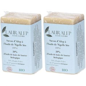 Lauralep Savon d'Alep &agrave; l'Huile de Nigelle Bio