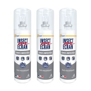 Insect Écran Zones Infestées Répulsif Anti-Moustiques Peau Adultes & Enfants 100 ml
