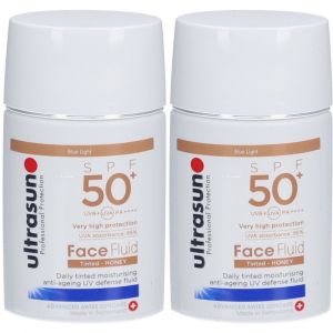 ultrasun Fluide visage teint&eacute; Honey Spf50+