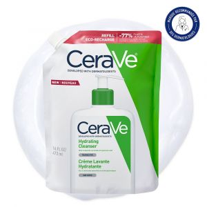 Cerave Cr&egrave;me Lavante Hydratante + Eco Recharge