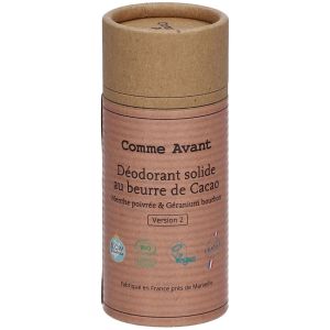Comme Avant D&eacute;odorant solide au beurre de cacao - Menthe poivre&eacute; & G&eacute;ranium Bourbon