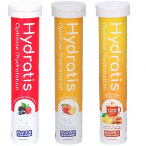 Hydratis Pastilles Hydratation Electrolytes Fruits des Bois + Pêche + Miel Citron