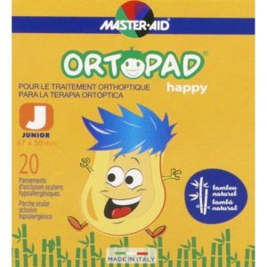 Ortopad Happy Junior - Pansement orthoptique adhésif et occlusif, décoré